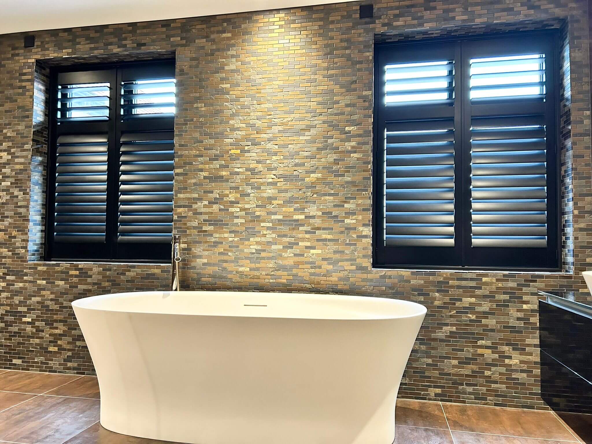 black shutter blind installers