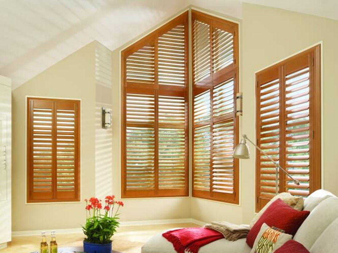 Angled Window Shutters